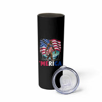 Funny Patriotic Sexy Bigfoot Skinny Tumbler Merica USA 250th Anniversary
