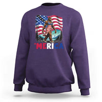 Funny Patriotic Sexy Bigfoot Sweatshirt Merica USA 250th Anniversary