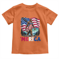 Funny Patriotic Sexy Bigfoot Toddler T Shirt Merica USA 250th Anniversary