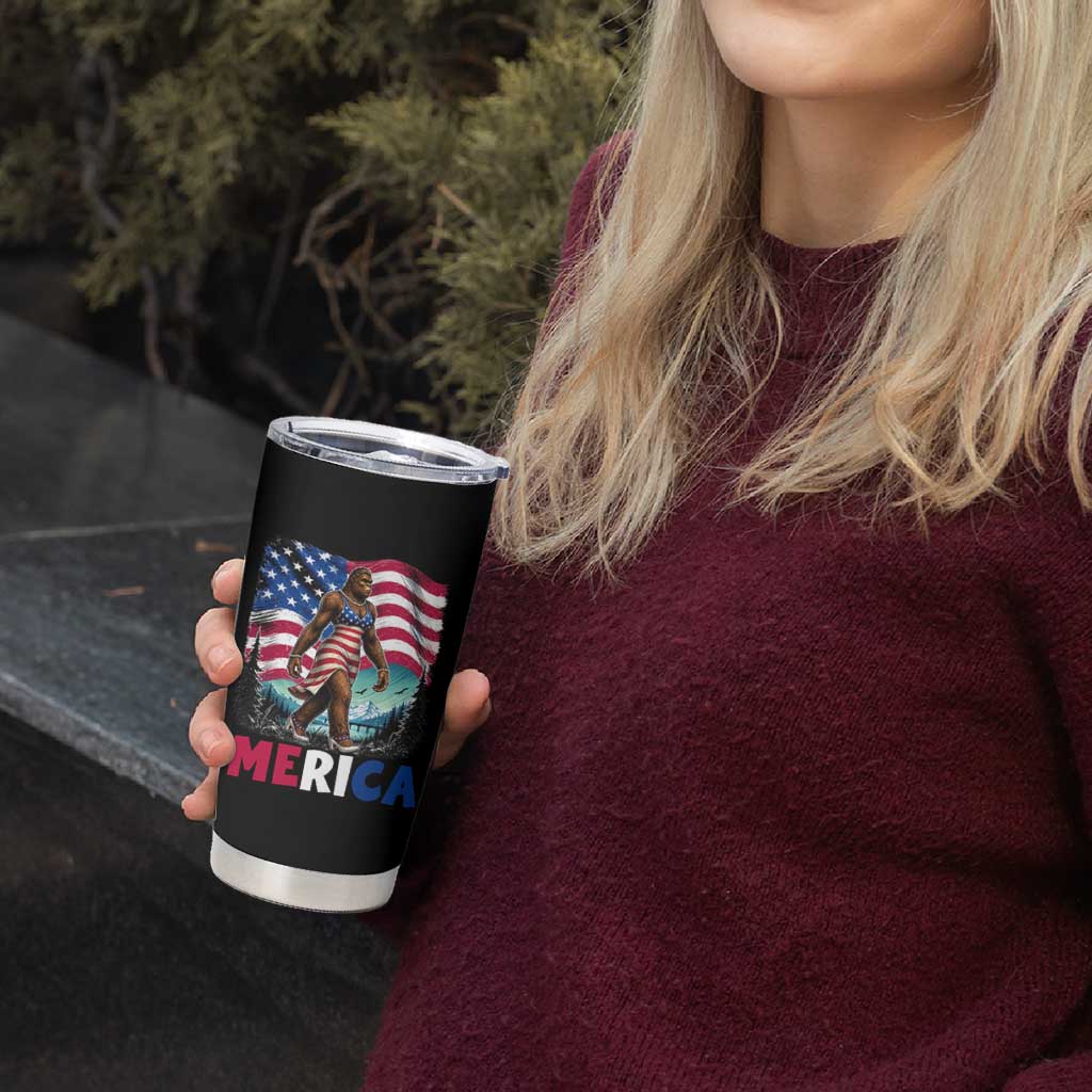 Funny Patriotic Sexy Bigfoot Tumbler Cup Merica USA 250th Anniversary