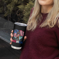 Funny Patriotic Sexy Bigfoot Tumbler Cup Merica USA 250th Anniversary