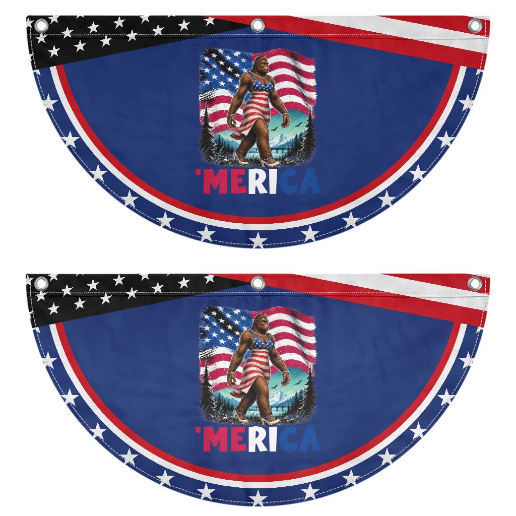 Funny Sexy Bigfoot Patriotic Fan Flag Merica USA 250th Anniversary