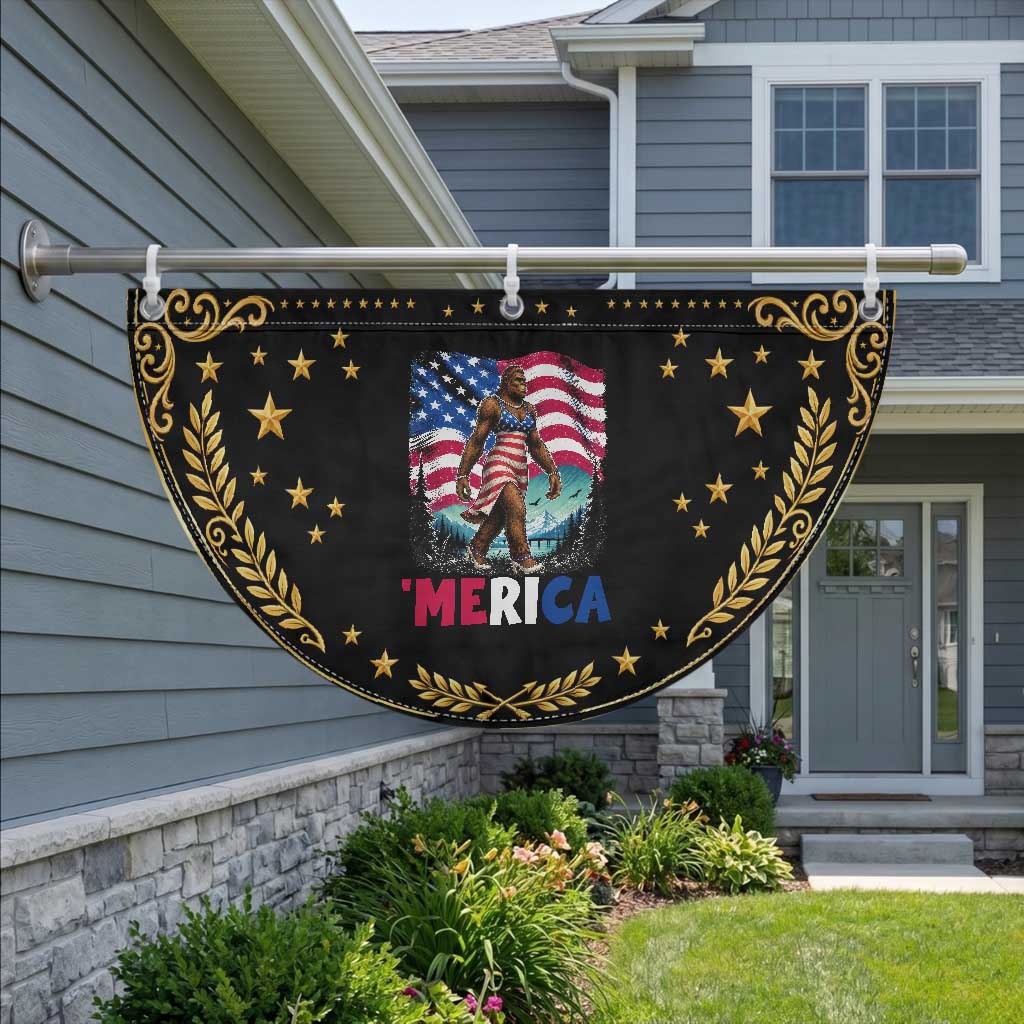 Funny Sexy Bigfoot Patriotic Fan Flag Merica USA 250th Anniversary