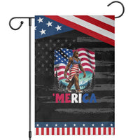 Funny Patriotic Sexy Bigfoot Patriotic Garden Flag Merica USA 250th Anniversary
