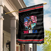 Funny Patriotic Sexy Bigfoot Patriotic Garden Flag Merica USA 250th Anniversary