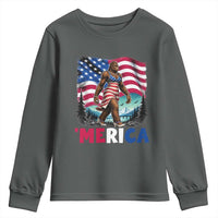 Funny Patriotic Sexy Bigfoot Youth Sweatshirt Merica USA 250th Anniversary