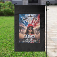 Funny Doll Face Meme 4th Of July Garden Flag USA Freedom Jet Fighter Graphic