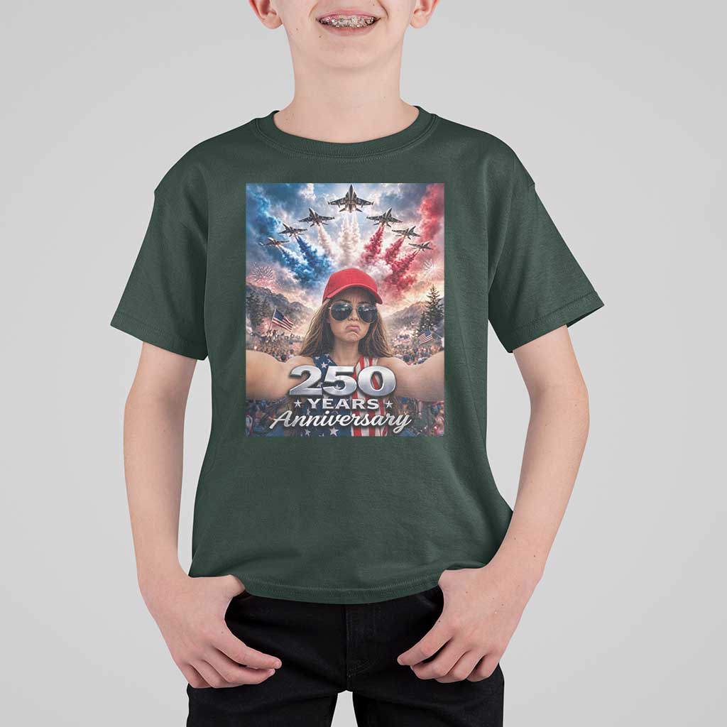 Funny Doll Face Meme 4th Of July T Shirt For Kid USA Freedom Jet Fighter Graphic