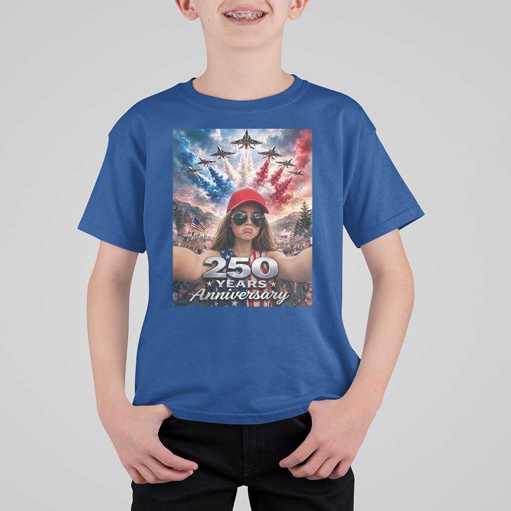 Funny Doll Face Meme 4th Of July T Shirt For Kid USA Freedom Jet Fighter Graphic