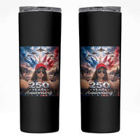 Funny Doll Face Meme 4th Of July Skinny Tumbler USA Freedom Jet Fighter Graphic