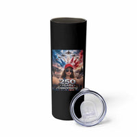 Funny Doll Face Meme 4th Of July Skinny Tumbler USA Freedom Jet Fighter Graphic