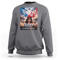 Funny Doll Face Meme 4th Of July Sweatshirt USA Freedom Jet Fighter Graphic
