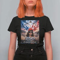 Funny Doll Face Meme 4th Of July T Shirt For Women USA Freedom Jet Fighter Graphic