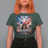 Funny Doll Face Meme 4th Of July T Shirt For Women USA Freedom Jet Fighter Graphic