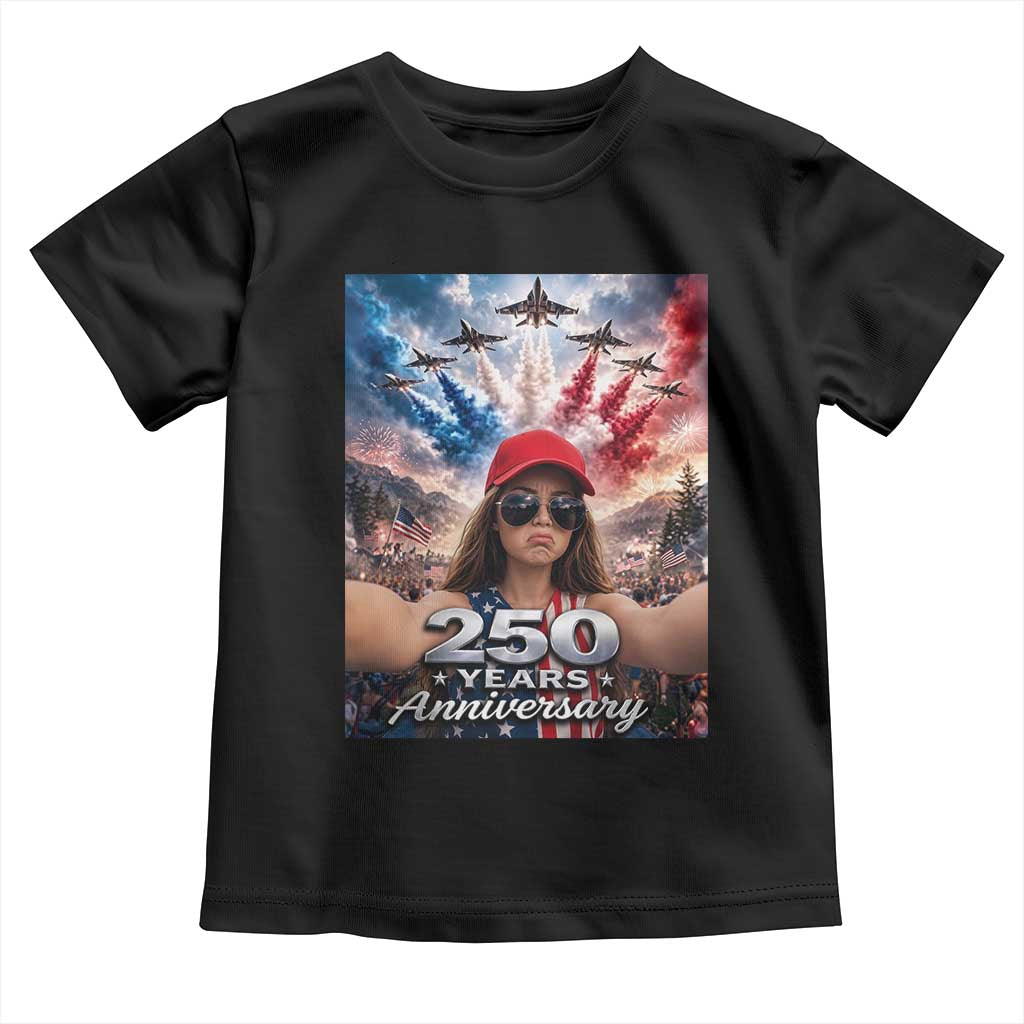 Funny Doll Face Meme 4th Of July Toddler T Shirt USA Freedom Jet Fighter Graphic