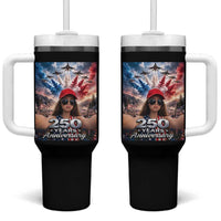 Funny Doll Face Meme 4th Of July Tumbler With Handle USA Freedom Jet Fighter Graphic