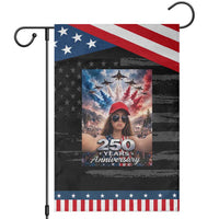 Funny Doll Face Meme 4th Of July Patriotic Garden Flag USA Freedom Jet Fighter Graphic