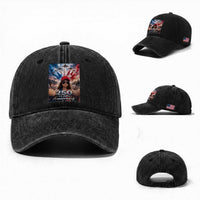 Funny Doll Face Meme 4th Of July Washed Cotton Baseball Cap USA Freedom Jet Fighter Graphic