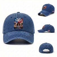 Funny Doll Face Meme 4th Of July Washed Cotton Baseball Cap USA Freedom Jet Fighter Graphic