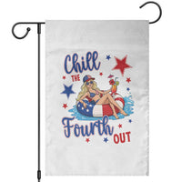 Funny Doll Face Meme 4th Of July Garden Flag Chill The Fourth Out
