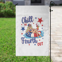 Funny Doll Face Meme 4th Of July Garden Flag Chill The Fourth Out