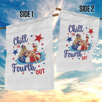 Funny Doll Face Meme 4th Of July Garden Flag Chill The Fourth Out