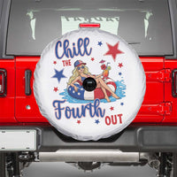 Funny Doll Face Meme 4th Of July Spare Tire Cover Chill The Fourth Out