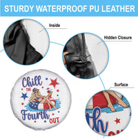 Funny Doll Face Meme 4th Of July Spare Tire Cover Chill The Fourth Out