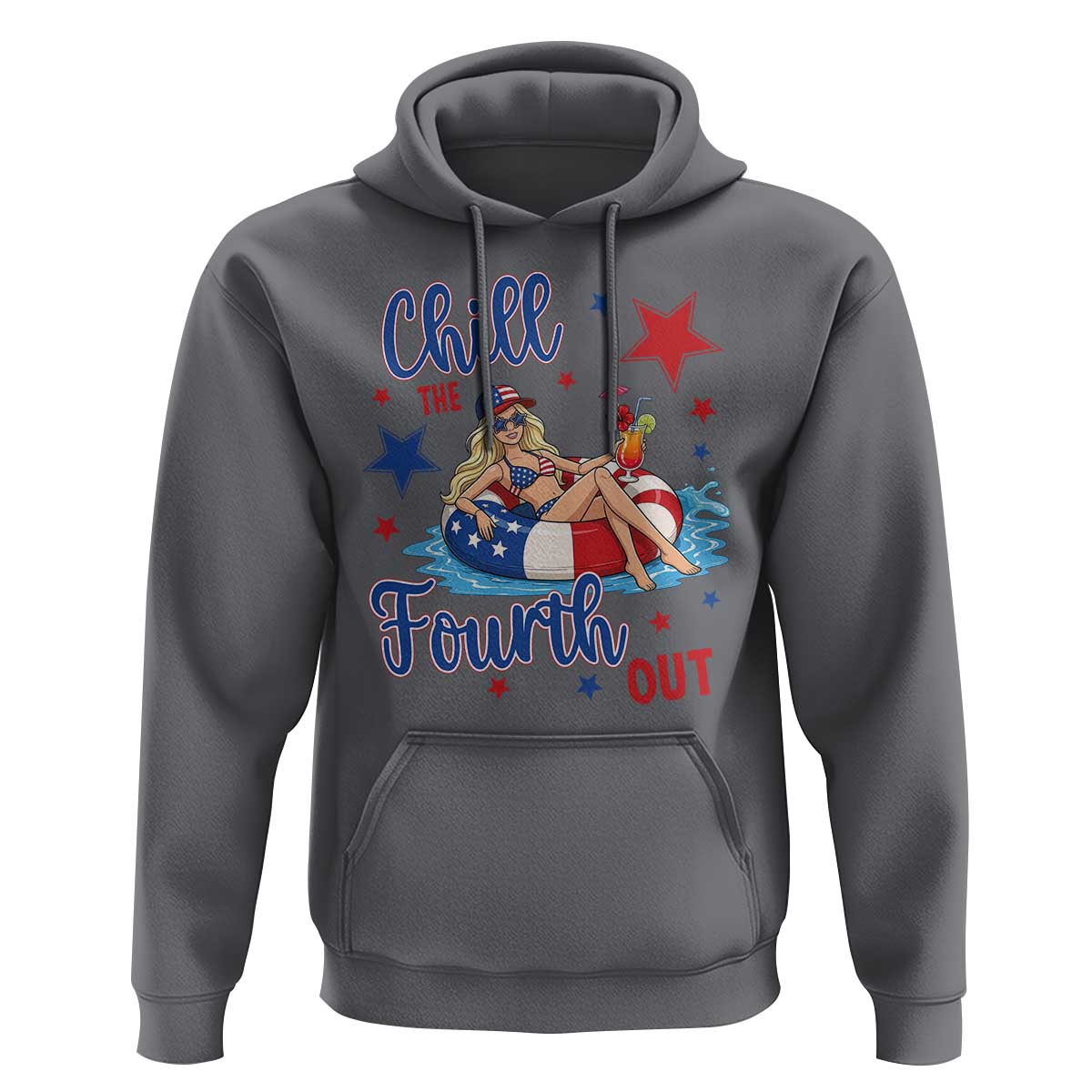 Funny Doll Face Meme 4th Of July Hoodie Chill The Fourth Out
