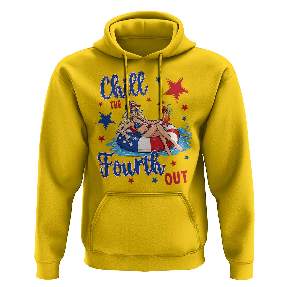 Funny Doll Face Meme 4th Of July Hoodie Chill The Fourth Out
