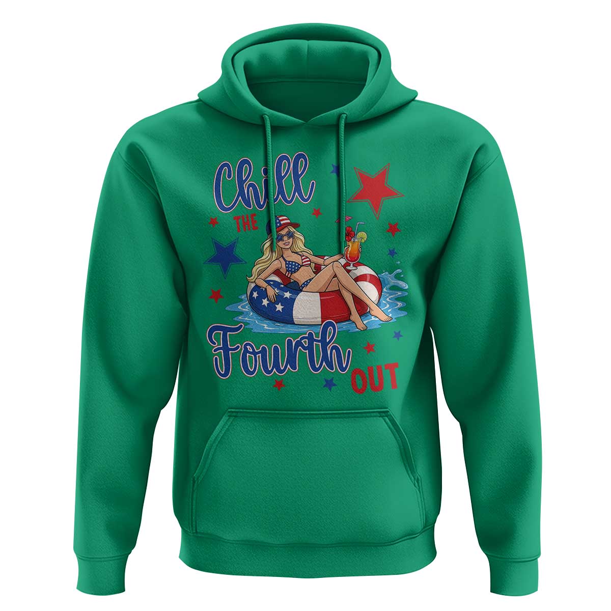 Funny Doll Face Meme 4th Of July Hoodie Chill The Fourth Out