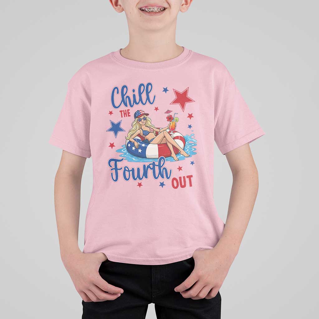 Funny Doll Face Meme 4th Of July T Shirt For Kid Chill The Fourth Out