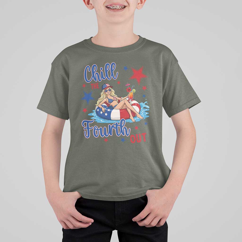 Funny Doll Face Meme 4th Of July T Shirt For Kid Chill The Fourth Out