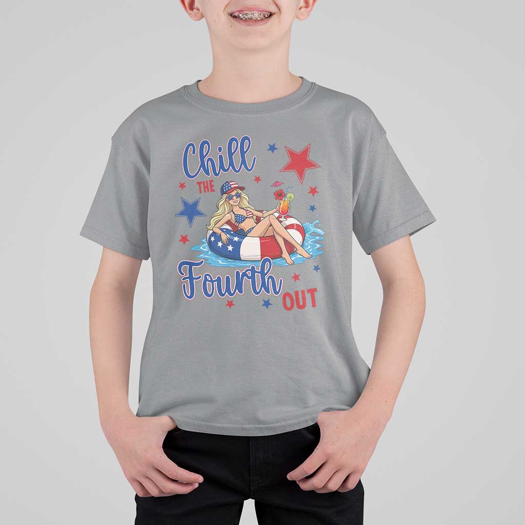 Funny Doll Face Meme 4th Of July T Shirt For Kid Chill The Fourth Out
