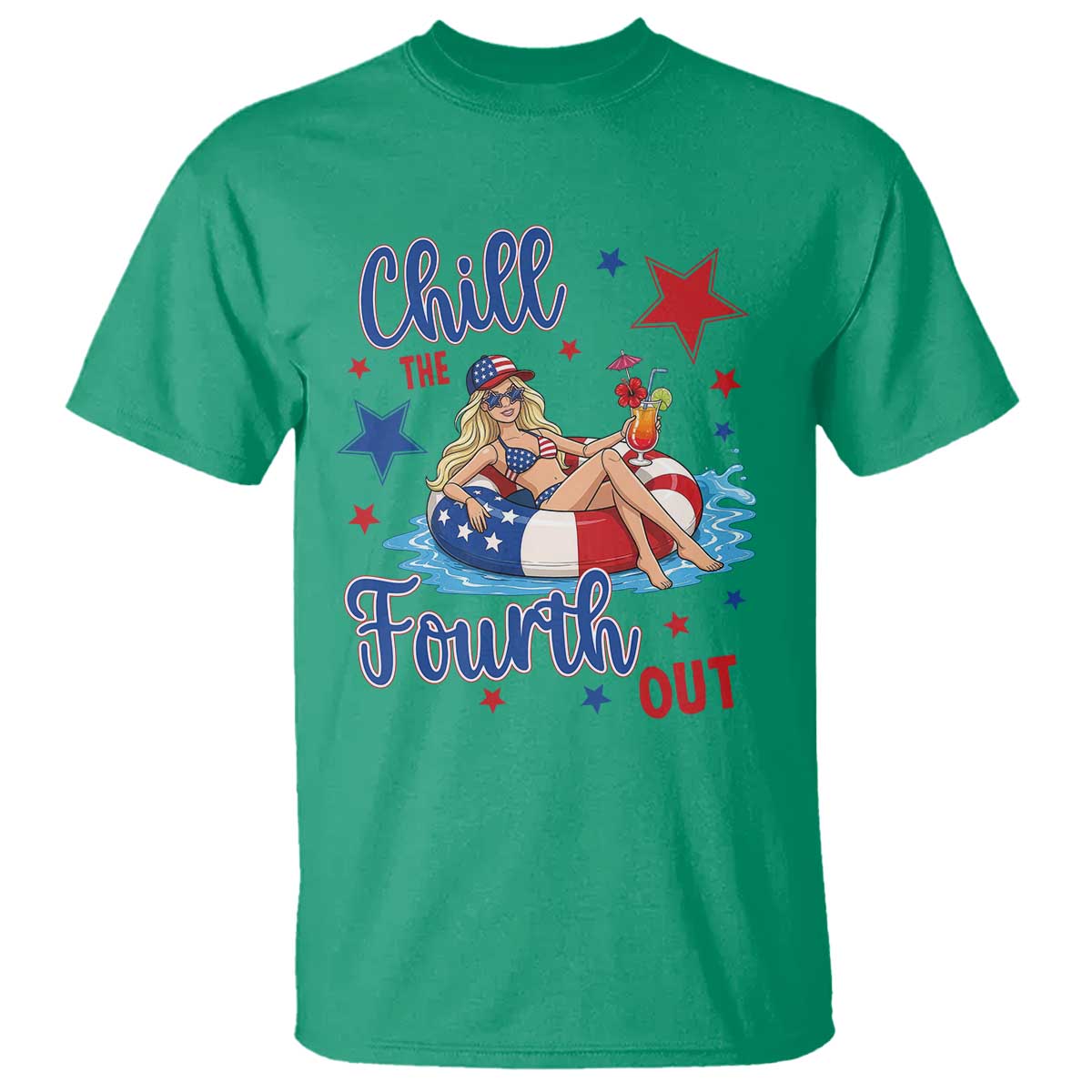 Funny Doll Face Meme 4th Of July T Shirt Chill The Fourth Out