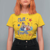 Funny Doll Face Meme 4th Of July T Shirt For Women Chill The Fourth Out