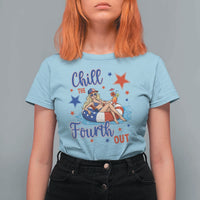 Funny Doll Face Meme 4th Of July T Shirt For Women Chill The Fourth Out