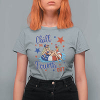 Funny Doll Face Meme 4th Of July T Shirt For Women Chill The Fourth Out