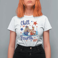 Funny Doll Face Meme 4th Of July T Shirt For Women Chill The Fourth Out