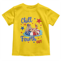 Funny Doll Face Meme 4th Of July Toddler T Shirt Chill The Fourth Out