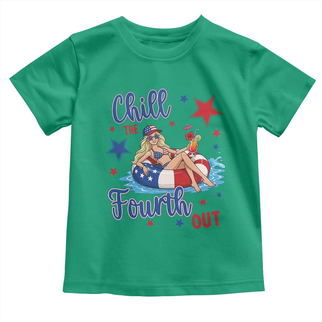 Funny Doll Face Meme 4th Of July Toddler T Shirt Chill The Fourth Out