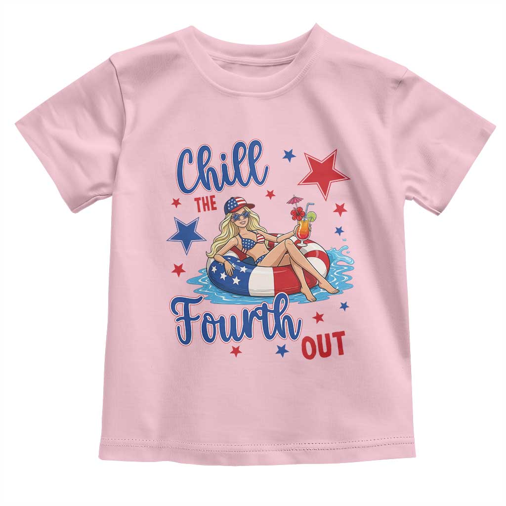 Funny Doll Face Meme 4th Of July Toddler T Shirt Chill The Fourth Out