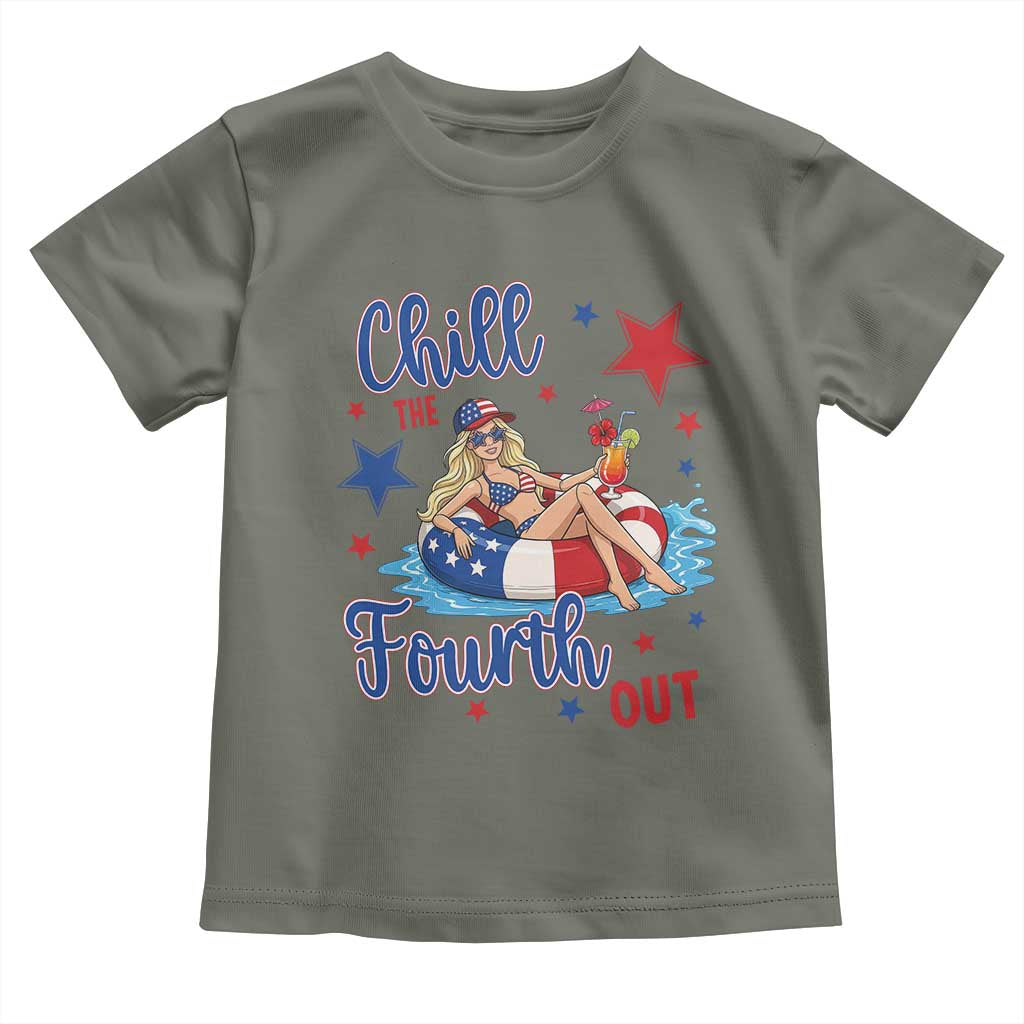 Funny Doll Face Meme 4th Of July Toddler T Shirt Chill The Fourth Out