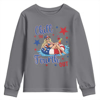 Funny Doll Face Meme 4th Of July Youth Sweatshirt Chill The Fourth Out