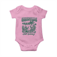 Vintage Summer Christmas Bigfoot Couple Baby Onesie Tropical Xmas Graphic