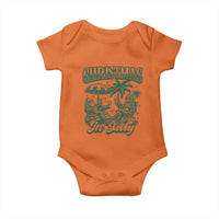 Vintage Summer Christmas Bigfoot Couple Baby Onesie Tropical Xmas Graphic