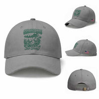 Vintage Summer Christmas Bigfoot Couple Baseball Cap Tropical Xmas Graphic