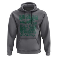 Vintage Summer Christmas Bigfoot Couple Hoodie Tropical Xmas Graphic