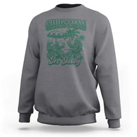 Vintage Summer Christmas Bigfoot Couple Sweatshirt Tropical Xmas Graphic