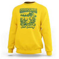 Vintage Summer Christmas Bigfoot Couple Sweatshirt Tropical Xmas Graphic